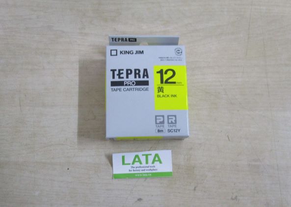 Tepra PRO Tape Cartridge Băng mực in nhãn SC12Y