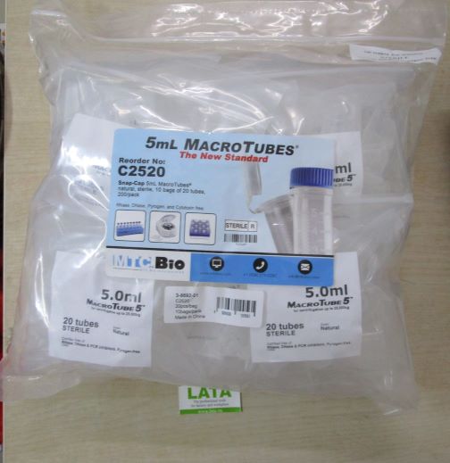 MacroTubes Ống đựng mẫu C2520