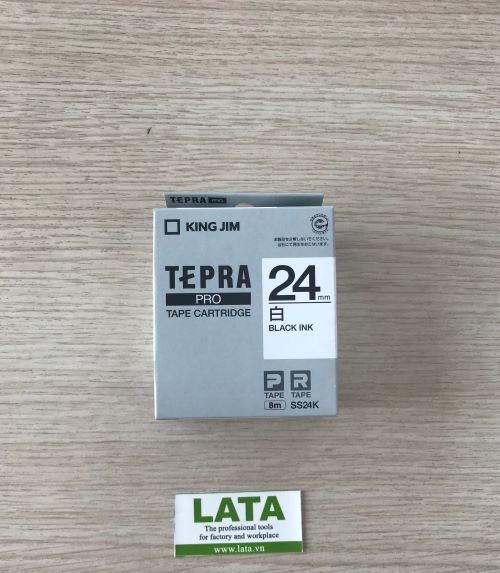 6-4021-05 Hộp băng mực máy in nhãn Tepra PRO, SS24K màu trắng